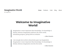 Tablet Screenshot of imaginativeworld.org